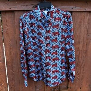 J. Crew Collection tiger shirt